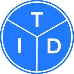 TID letter logo design on black background. TID creative  initials letter logo concept. TID letter design.