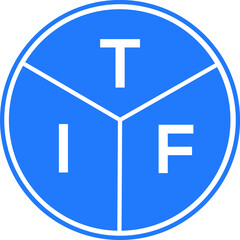 Fototapeta premium TIF letter logo design on black background. TIF creative initials letter logo concept. TIF letter design.