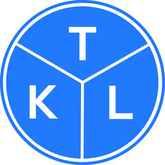 TKL letter logo design on black background. TKL creative  initials letter logo concept. TKL letter design.