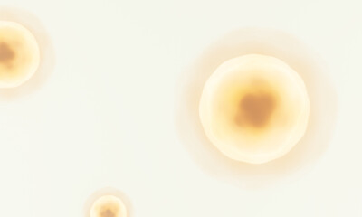 3D rendered yellow microscopic cell.