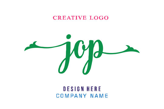 JOP  lettering logo is simple, easy to understand and authoritative