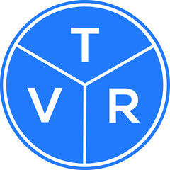 TVR letter logo design on black background. TVR  creative initials letter logo concept. TVR letter design.