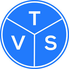 TVS letter logo design on black background. TVS  creative initials letter logo concept. TVS letter design.