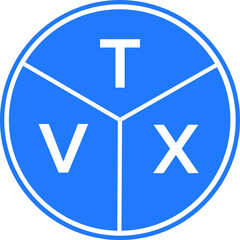 TVX letter logo design on black background. TVX  creative initials letter logo concept. TVX letter design.