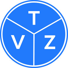 TVZ letter logo design on black background. TVZ  creative initials letter logo concept. TVZ letter design.