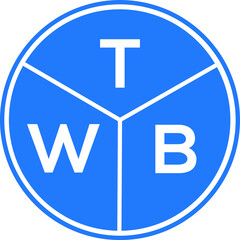 TWB letter logo design on black background. TWB  creative initials letter logo concept. TWB letter design.
