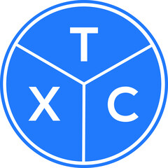 TXC letter logo design on black background. TXC  creative initials letter logo concept. TXC letter design.