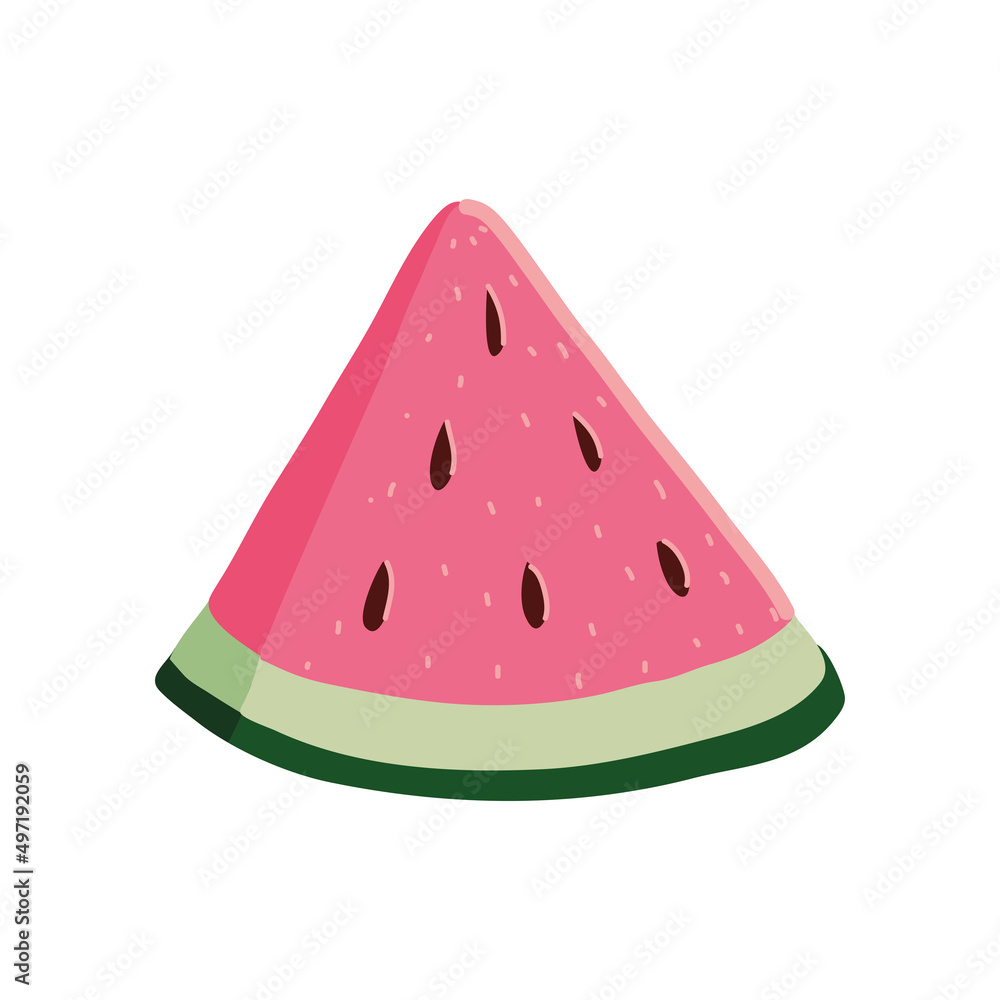 Wall mural slice watermelon icon