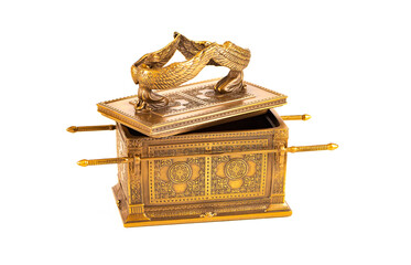 The Ark of the Covenant on a White Background