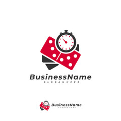 Domino Time logo vector template, Creative Domino logo design concepts