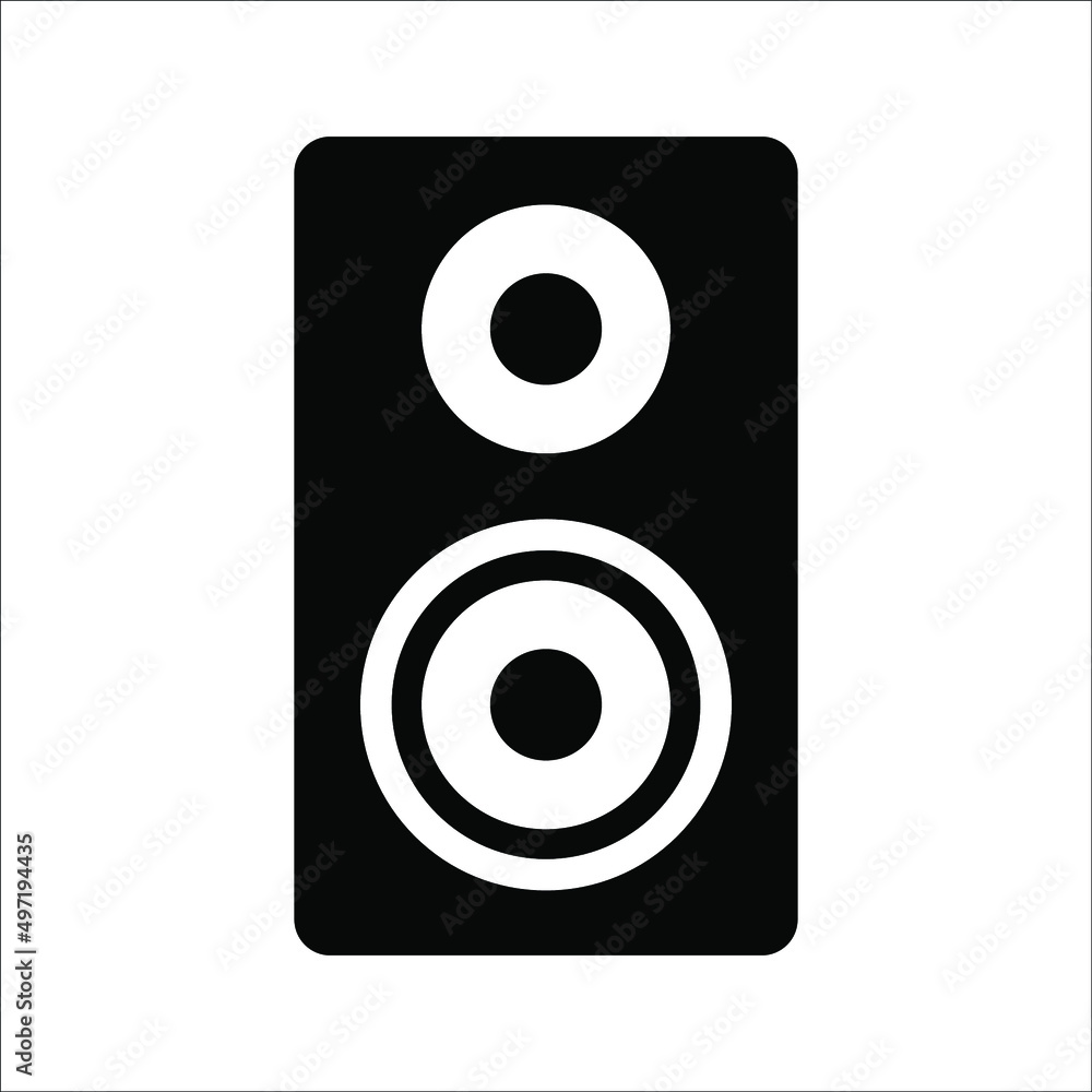 Wall mural Music speaker, vector icon, on a white background, eps 10.