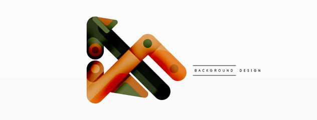 Colorful dynamic stripe composition. Lines geometric creative abstract background for wallpaper, banner or landing