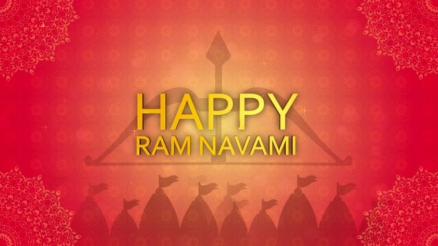 4k high quality Ram Navami 2022 Background with 3d text