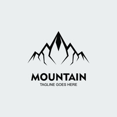 Mountain Logo Template. Mountain logo illustration - Vector