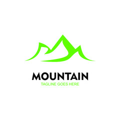 Mountains Logo - Template Vector Design