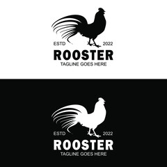 Chicken, rooster, fighting rooster logo. Abstract vector illustration, chicken icon logo.
