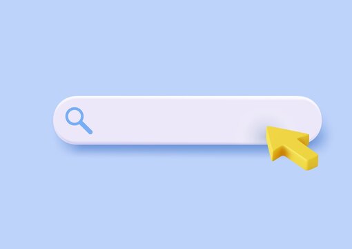 3d Search Bar Template For Website.