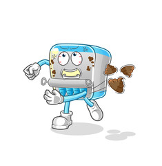 canned fish throwing shit vector