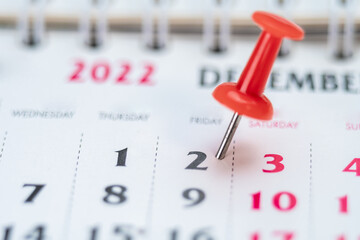 Red push pin on calendar 2th day of the month, mark the Event day with a Pin. Pin on calendar day...