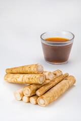 健康に良い牛蒡とお茶　