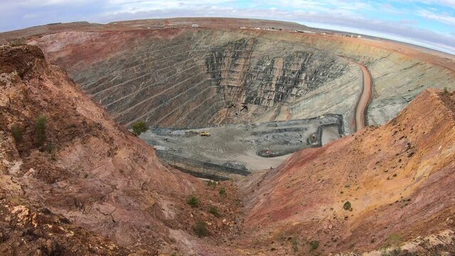 Aerial landscape view of Gwalia underground mine