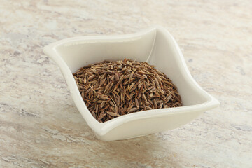 Zira seeds in the bowl