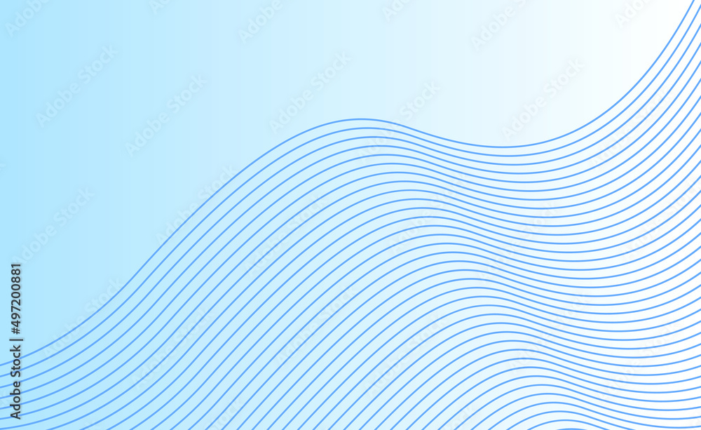 Poster abstract blue wave lines pattern background. abstract blue wave background. blue minimal round lines
