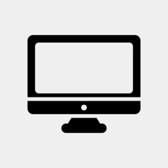 Computer icon in solid style, use for website mobile app presentation