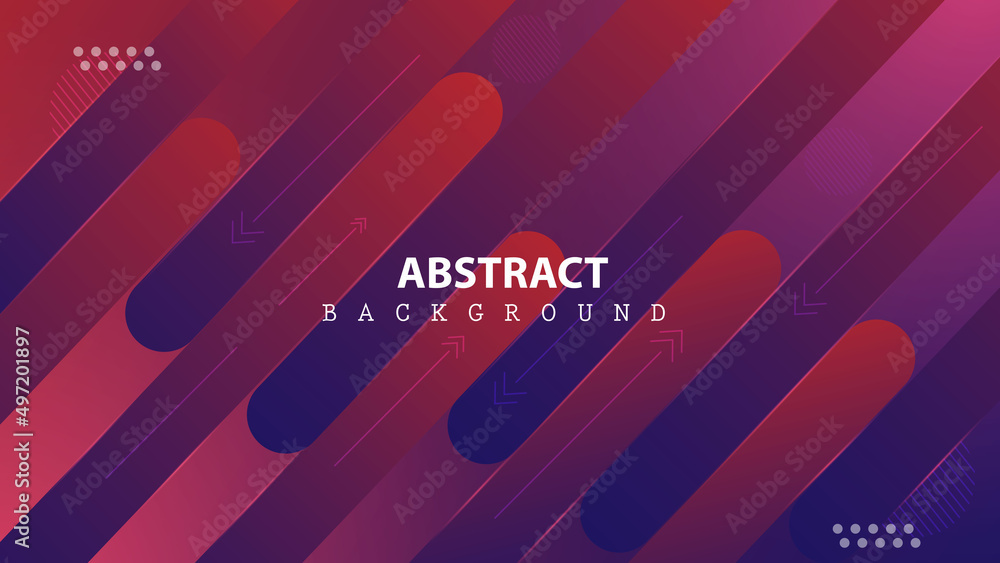 Poster abstract background blue and red gradient abstract box line. web banner, poster, advertisement and t