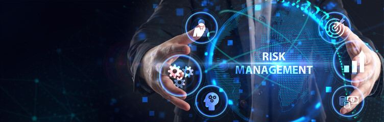 Risk Management and Assessment for Business Investment Concept. Business, Technology, Internet and network concept.