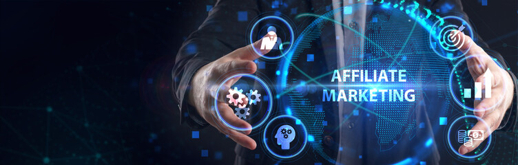 AFFILIATE MARKETING. Business, Technology, Internet and network concept.