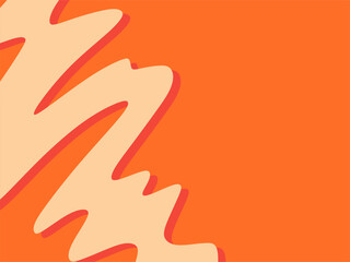 Obraz premium Simple background with cute wavy line pattern and with some copy space area