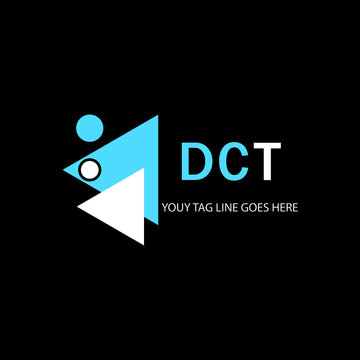 DCT letter logo creative design with vector graphic