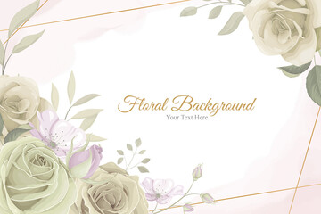 Beautiful flower background with soft colors