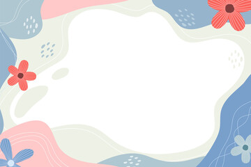 Hand drawn simple background in soft colors
