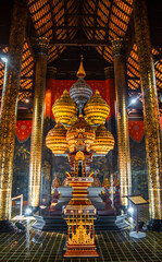 Fototapeta premium Royal Park Rajapruek, botanical garden and pavilion in Chiang Mai, Thailand