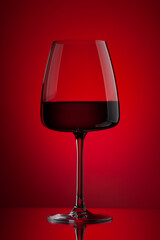 Red wine glass