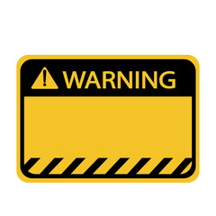 attention square yellow plate warning ban eps 10