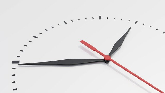 Wall clock show the running time
