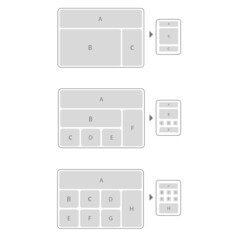 position and screen size vector icon eps10