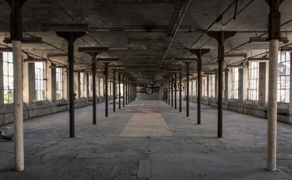 ancienne usine japy &agrave; Beaucourt. Une usine d&eacute;saffect&eacute;e et abandonn&eacute;e