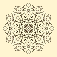 abstract circular mandala art vector design element