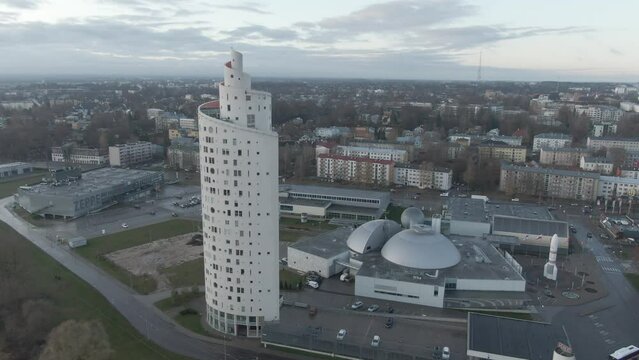 Tartus iconic Tigutorn ( snail tower) and Science Centre AHHAA