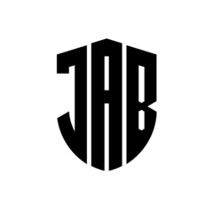 JAB letter logo design. JAB modern letter logo with black background. JAB creative  letter logo. simple and modern letter logo. vector logo modern alphabet font overlap style. Initial letters JAB   - obrazy, fototapety, plakaty