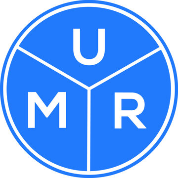 UMR letter logo design on white background. UMR  creative circle letter logo concept. UMR letter design.