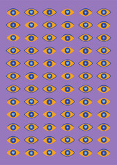 retro vibes graphic print groovy background 60s and 70s