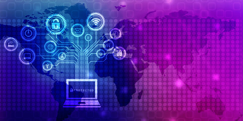 Digital Abstract technology background,2d illustration