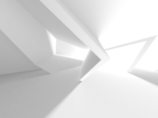 White Modern Background. Abstract Building Concept
