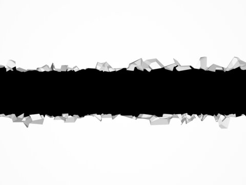 Exploding wall with free area on center