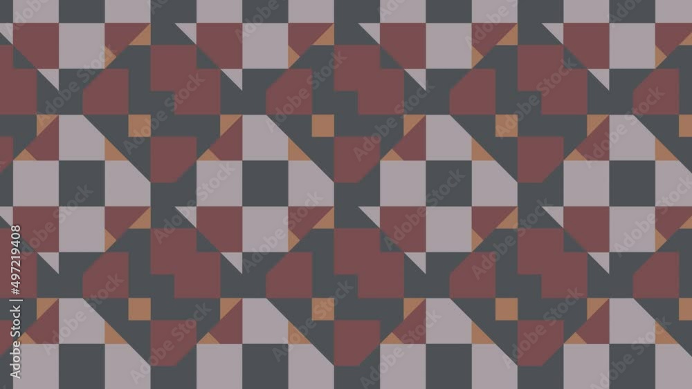 Aufkleber motion graphic background in a flat design with geometric elements. seamless geometric background wi